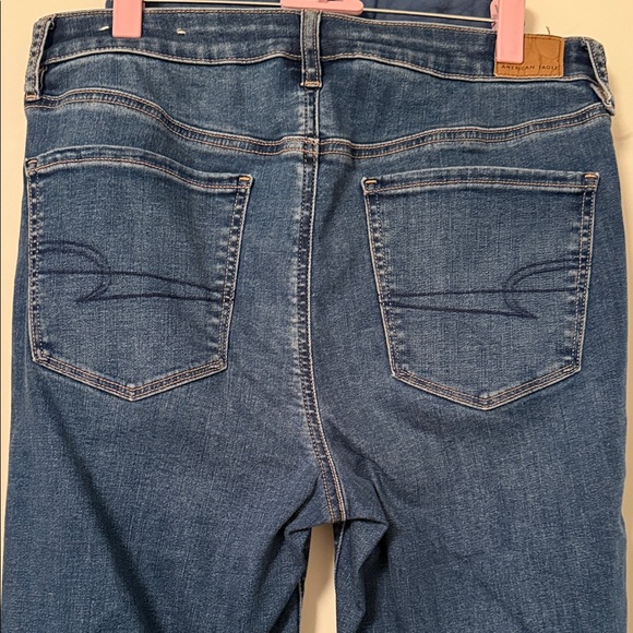 American Eagle Outfitters Women's Dark Blue Skinny Jeans - Picture 2 of 3
